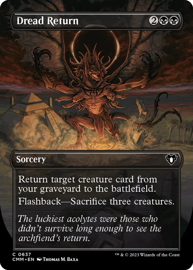 2023 Commander Masters Dread Return common #637 common card image