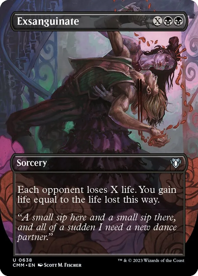 2023 Commander Masters Exsanguinate uncommon #638 uncommon card image