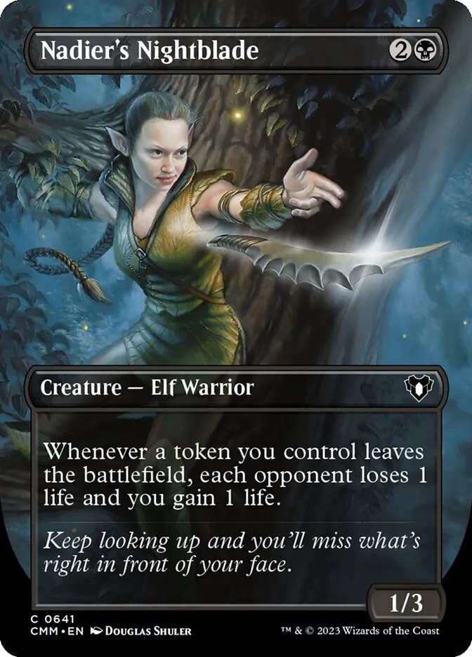 2023 Commander Masters Nadier's Nightblade common #641 common card image