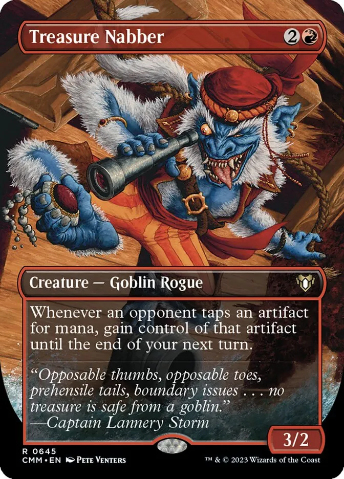 2023 Commander Masters Treasure Nabber #645 rare card image