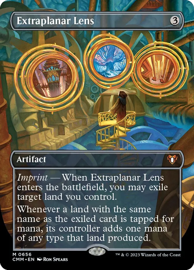 2023 Commander Masters Extraplanar Lens mythic #656 mythic card image