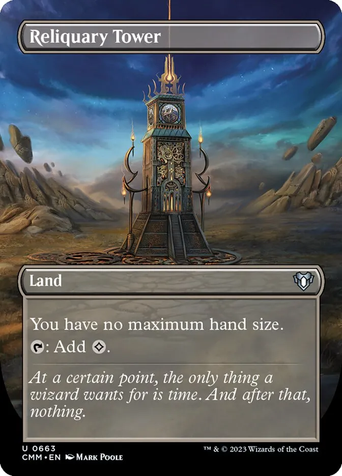 2023 Commander Masters Reliquary Tower uncommon #663 uncommon card image