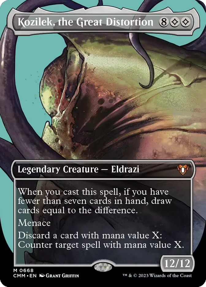 2023 Commander Masters Kozilek, the Great Distortion #668 mythic card image