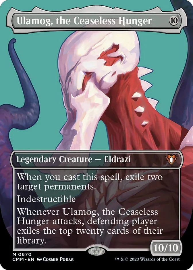 2023 Commander Masters Ulamog, the Ceaseless Hunger #670 mythic card image