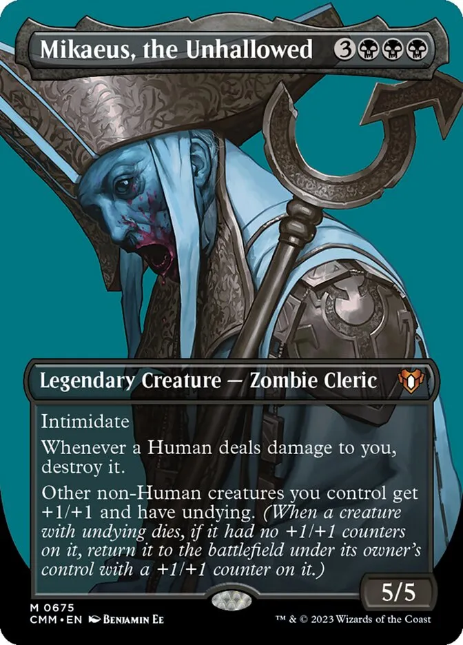 2023 Commander Masters Mikaeus, the Unhallowed #675 mythic card image