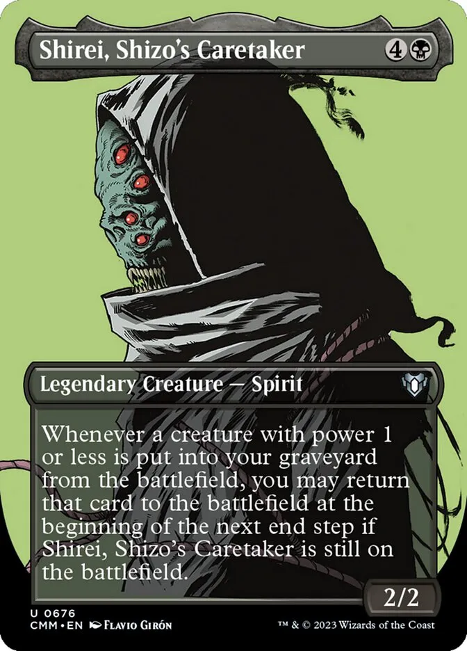 2023 Commander Masters Shirei, Shizo's Caretaker #676 uncommon card image