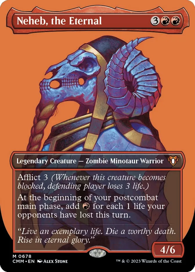 2023 Commander Masters Neheb, the Eternal #678 mythic card image