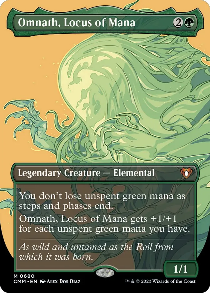 2023 Commander Masters Omnath, Locus of Mana #680 mythic card image