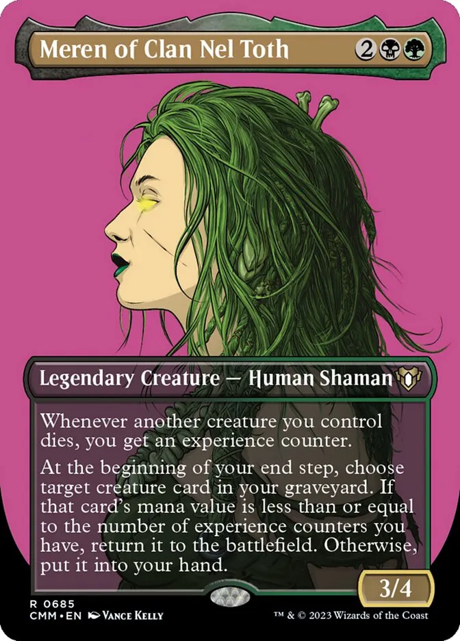 2023 Commander Masters Meren of Clan Nel Toth #685 rare card image