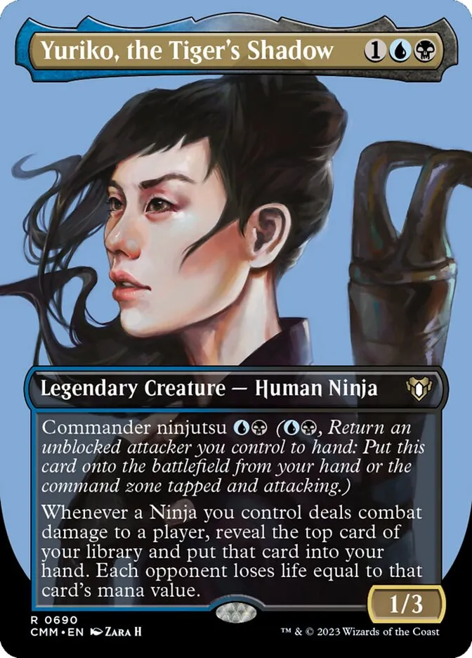 2023 Commander Masters Yuriko, the Tiger's Shadow #690 rare card image