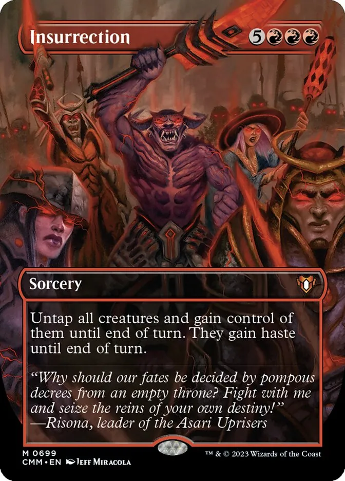 2023 Commander Masters Insurrection mythic #699 mythic card image