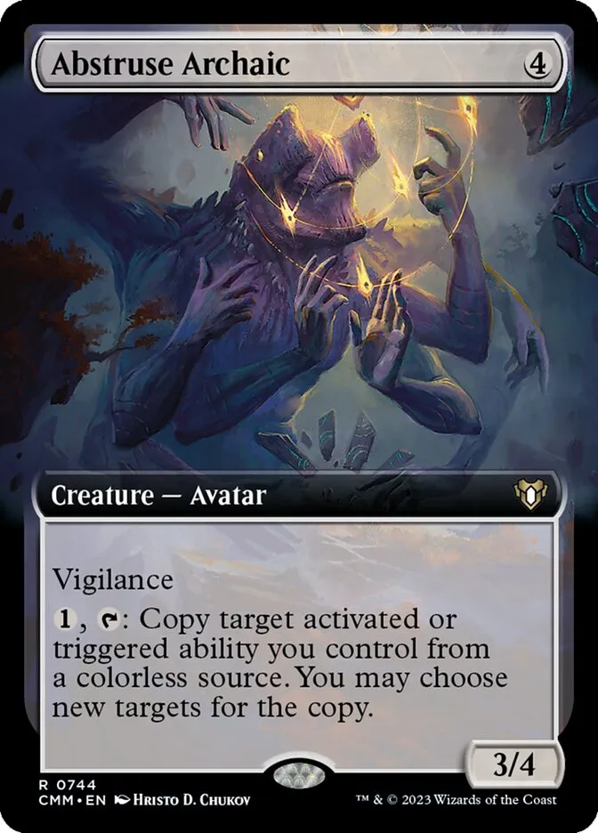 2023 Commander Masters Abstruse Archaic rare #744 rare card image