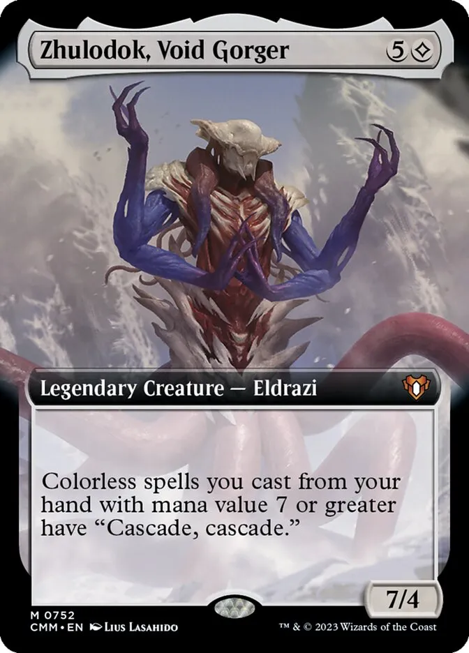 2023 Commander Masters Zhulodok, Void Gorger mythic #752 mythic card image