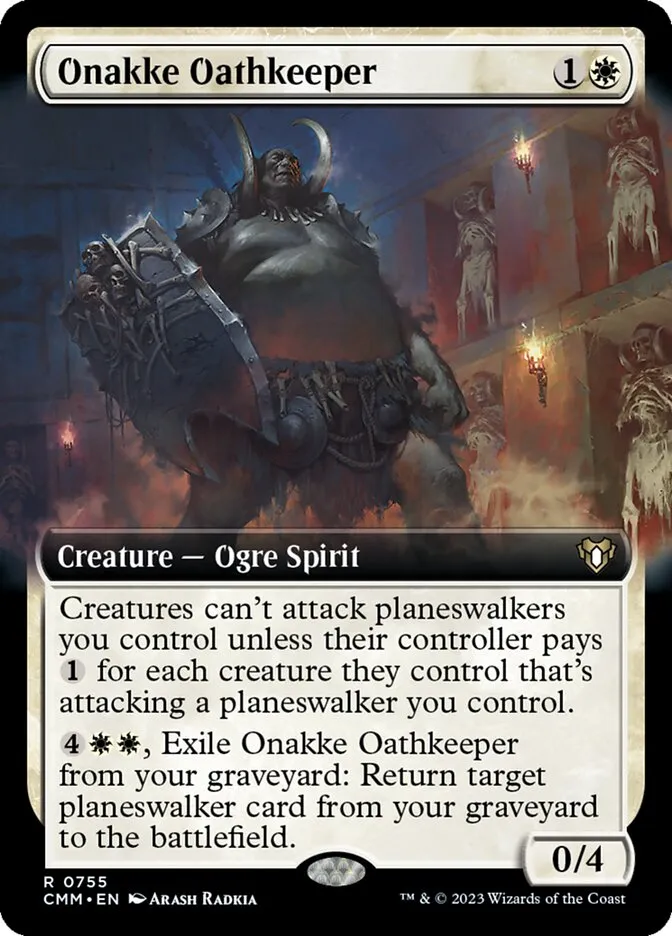 2023 Commander Masters Onakke Oathkeeper #755 rare card image