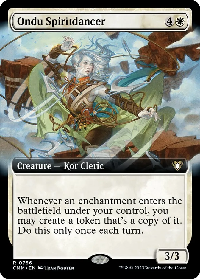 2023 Commander Masters Ondu Spiritdancer #756 rare card image