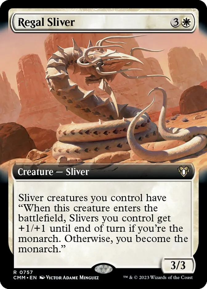 2023 Commander Masters Regal Sliver #757 rare card image