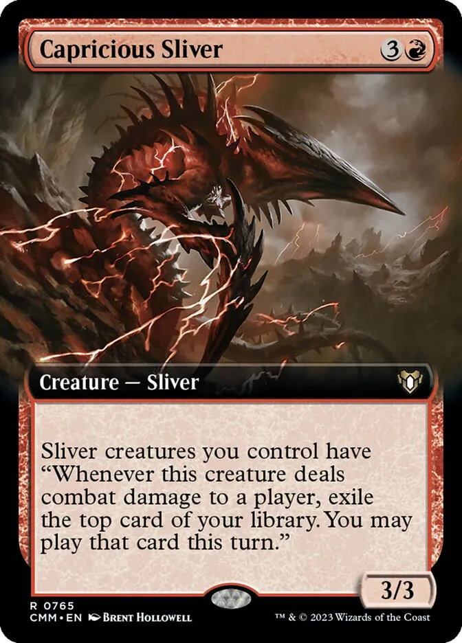 2023 Commander Masters Capricious Sliver rare #765 rare card image