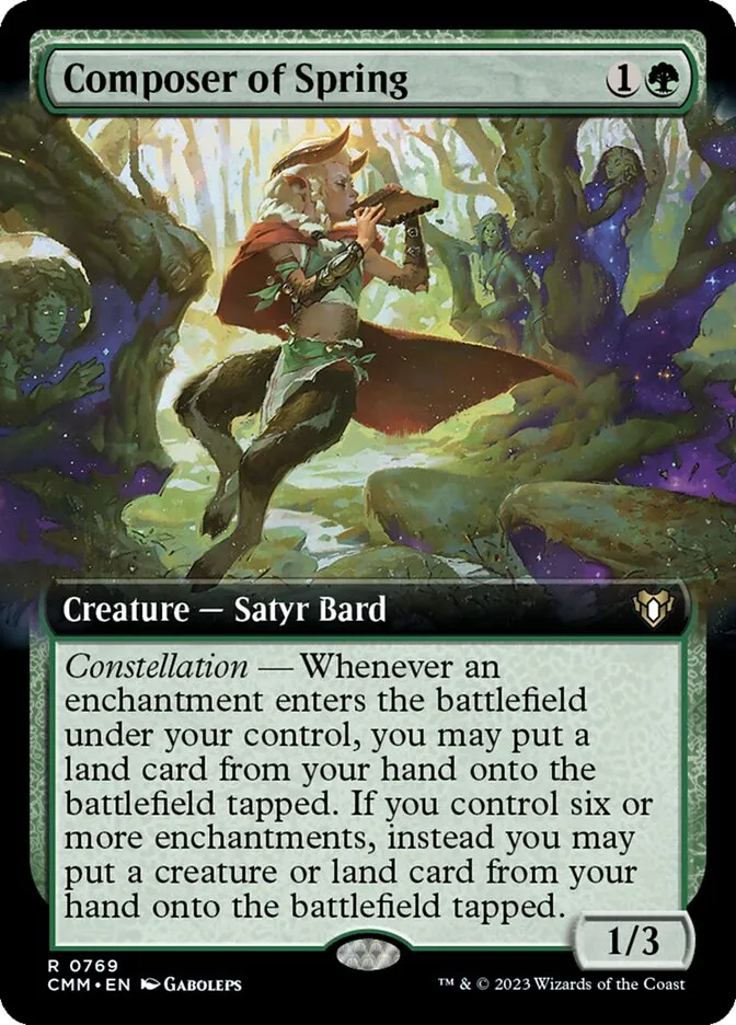 2023 Commander Masters Composer of Spring #769 rare card image