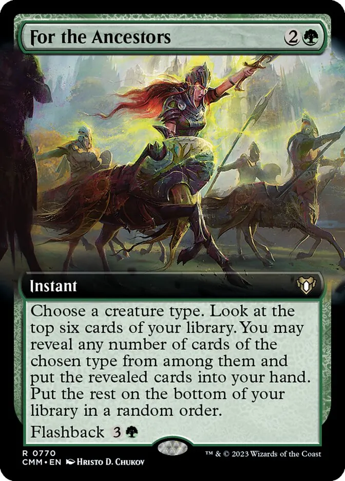 2023 Commander Masters For the Ancestors #770 rare card image