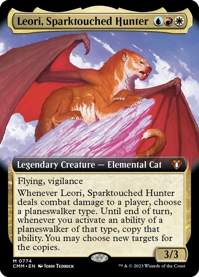 2023 Commander Masters Leori, Sparktouched Hunter #774 mythic card image