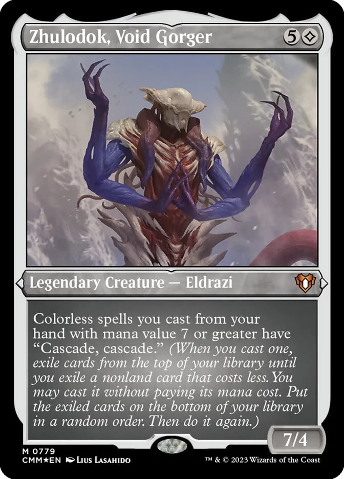 2023 Commander Masters Zhulodok, Void Gorger mythic #779 mythic card image