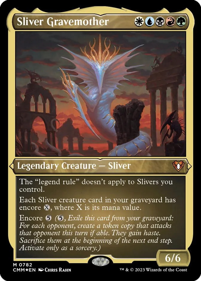 2023 Commander Masters Sliver Gravemother #782 mythic card image