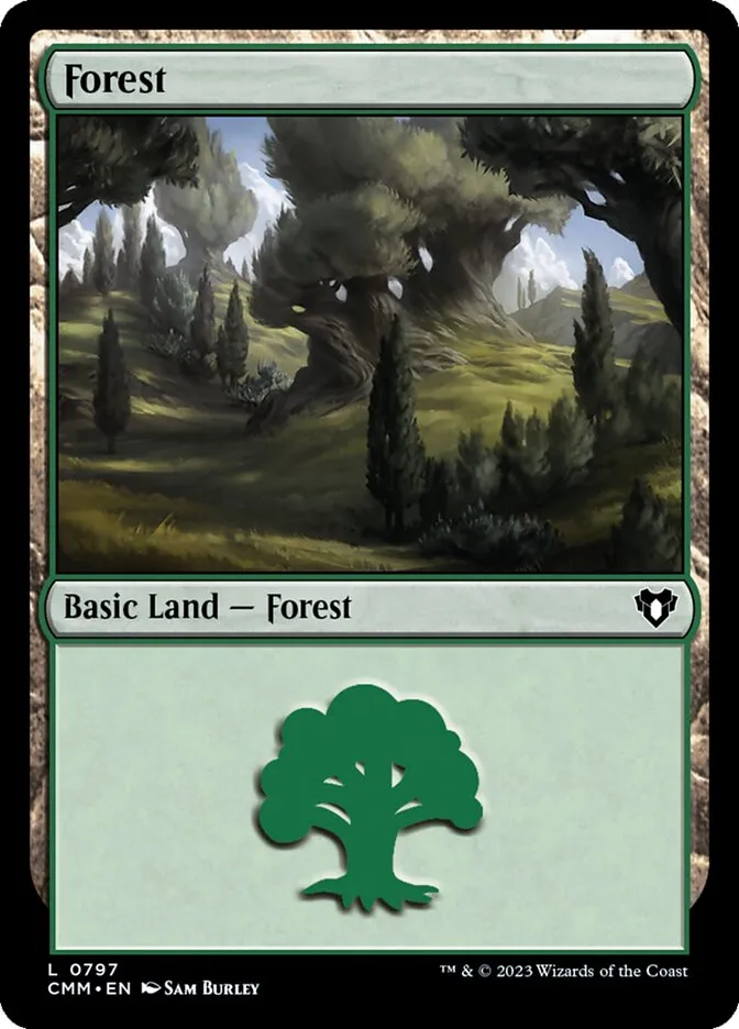 2023 Commander Masters Forest common #797 common card image