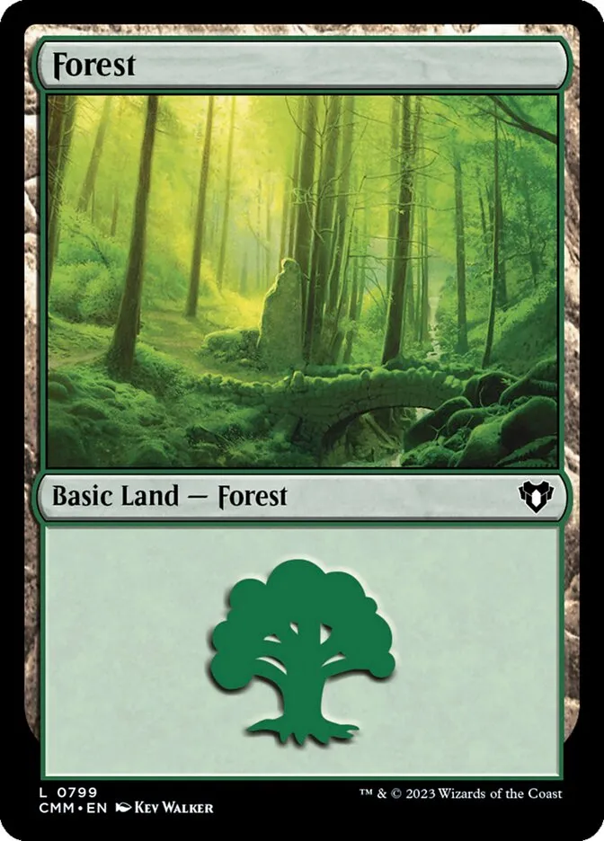 2023 Commander Masters Forest common #799 common card image