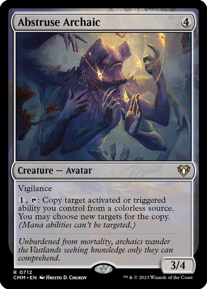 2023 Commander Masters Abstruse Archaic #712 rare card image