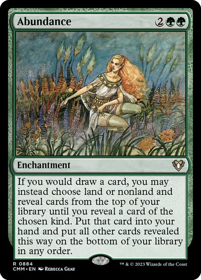 2023 Commander Masters Abundance #884 rare card image