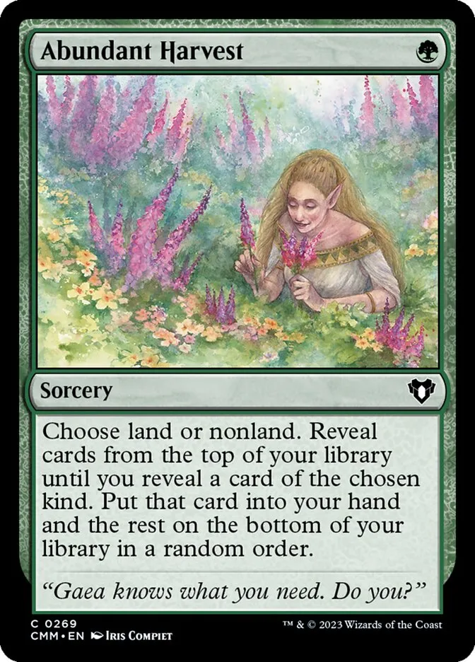 2023 Commander Masters Abundant Harvest #269 common card image