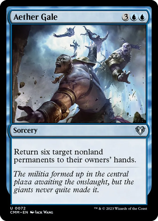 2023 Commander Masters Aether Gale uncommon #72 uncommon card image