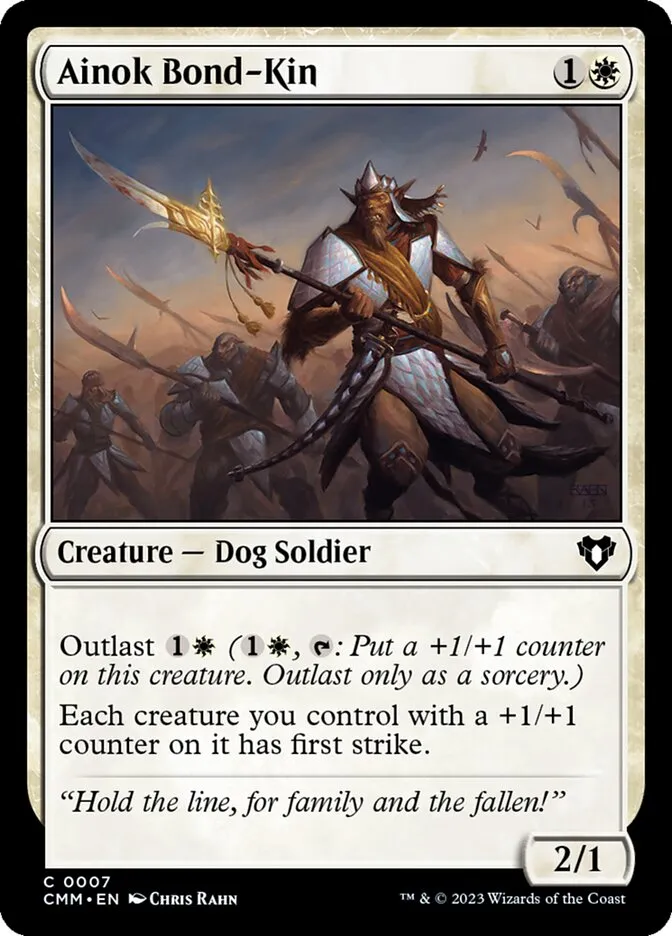 2023 Commander Masters Ainok Bond-Kin common #7 common card image
