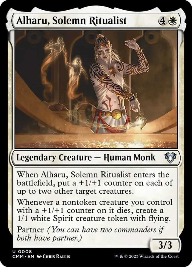 2023 Commander Masters Alharu, Solemn Ritualist #8 uncommon card image