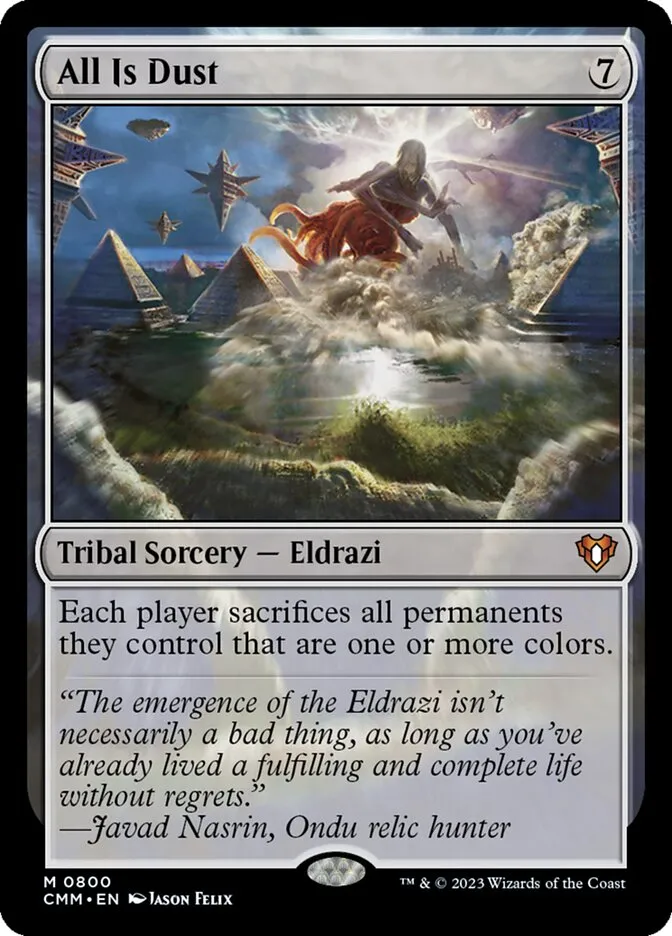 2023 Commander Masters All Is Dust mythic #800 mythic card image