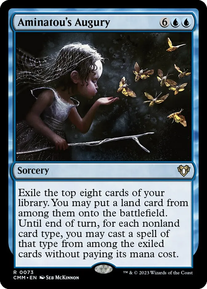 2023 Commander Masters Aminatou's Augury #73 rare card image