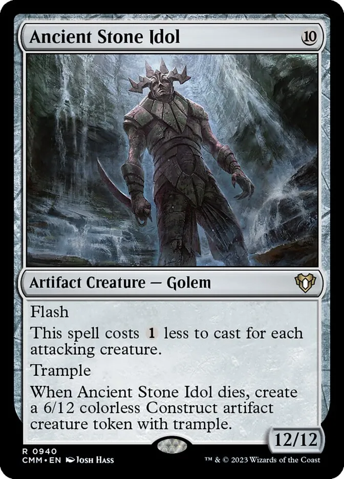 2023 Commander Masters Ancient Stone Idol rare #940 rare card image