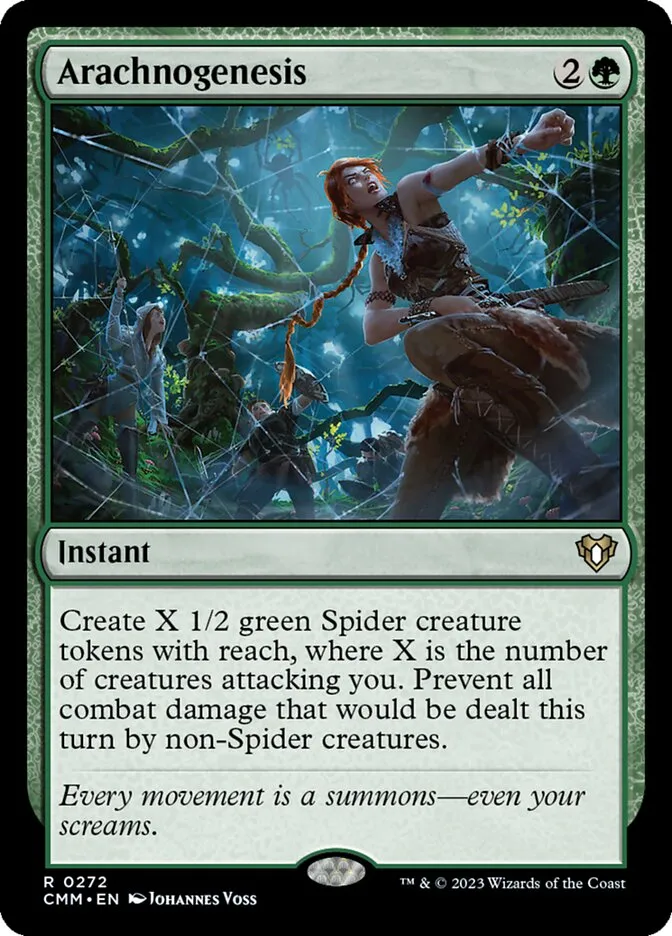 2023 Commander Masters Arachnogenesis rare #272 rare card image