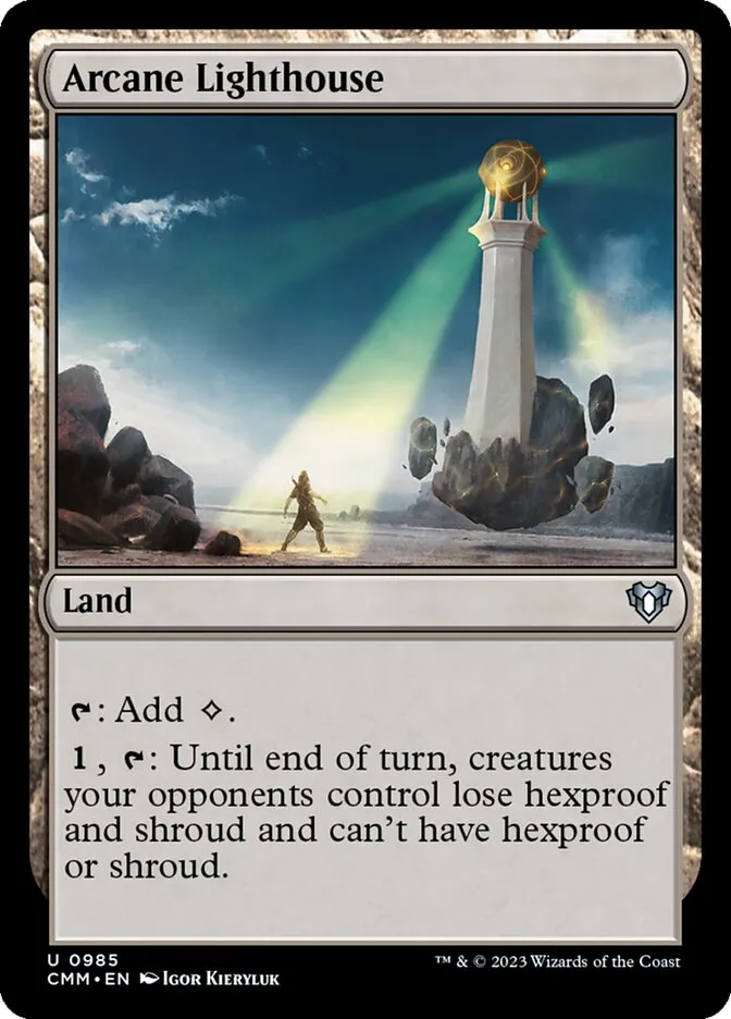 2023 Commander Masters Arcane Lighthouse uncommon #985 uncommon card image