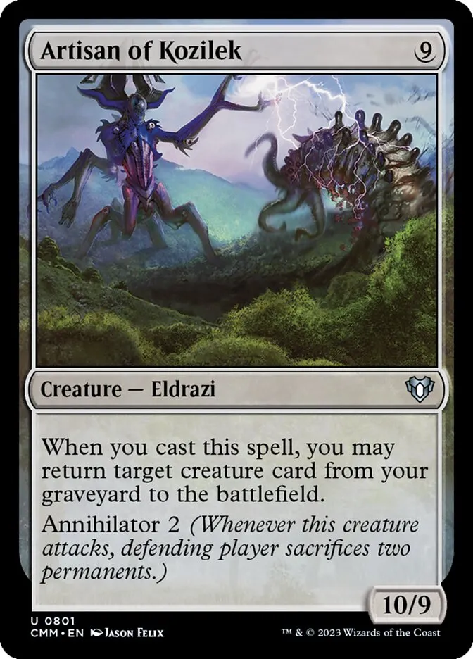 2023 Commander Masters Artisan of Kozilek #801 uncommon card image