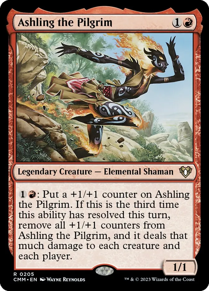 2023 Commander Masters Ashling the Pilgrim rare #205 rare card image