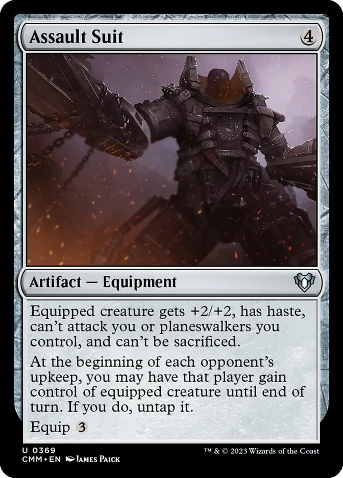 2023 Commander Masters Assault Suit uncommon #369 uncommon card image