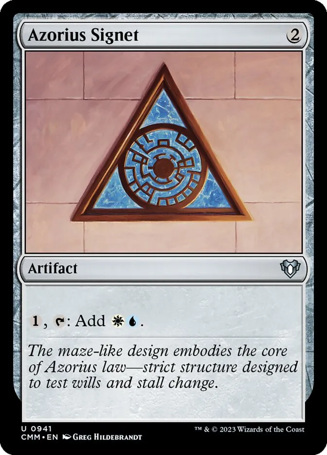 2023 Commander Masters Azorius Signet uncommon #941 uncommon card image