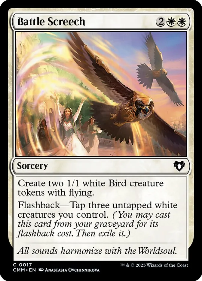 2023 Commander Masters Battle Screech common #17 common card image