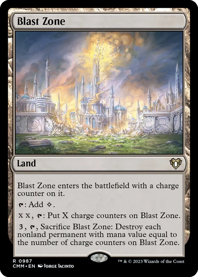 2023 Commander Masters Blast Zone #987 rare card image