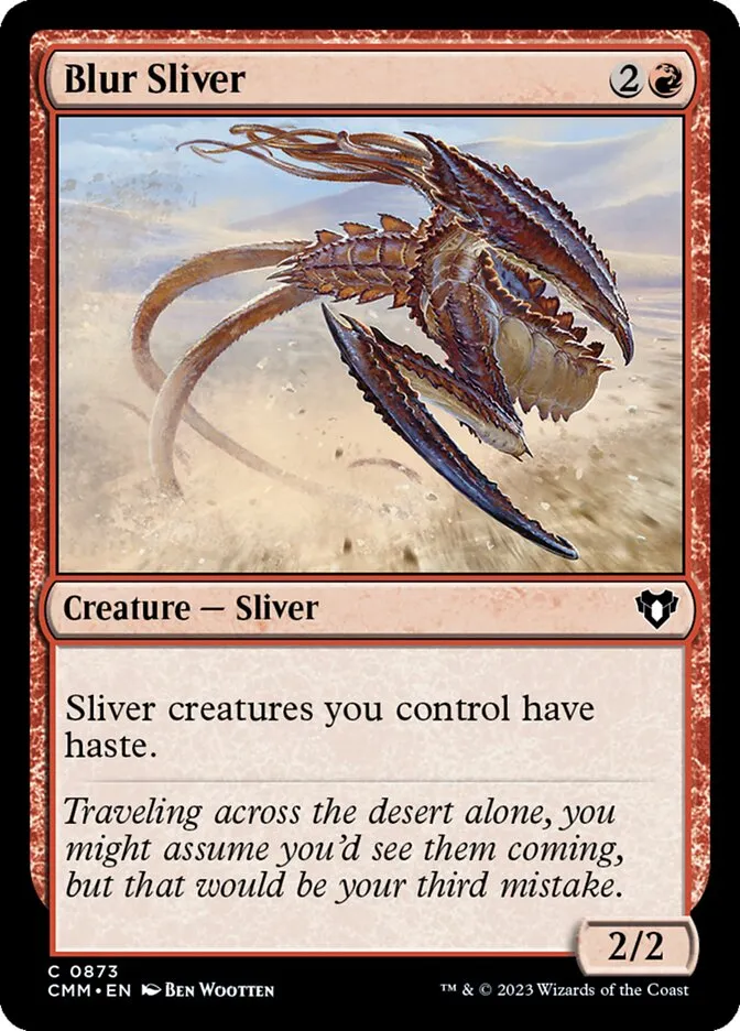2023 Commander Masters Blur Sliver common #873 common card image