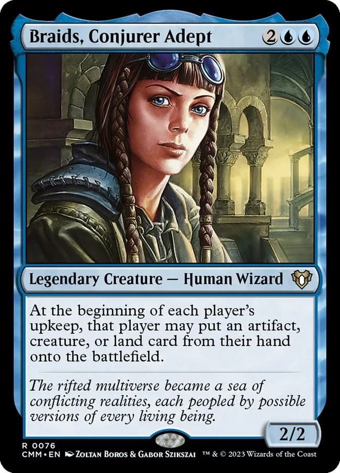 2023 Commander Masters Braids, Conjurer Adept #76 rare card image
