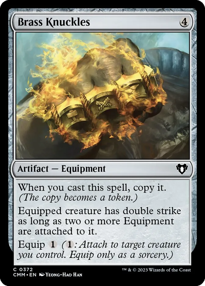 2023 Commander Masters Brass Knuckles common #372 common card image