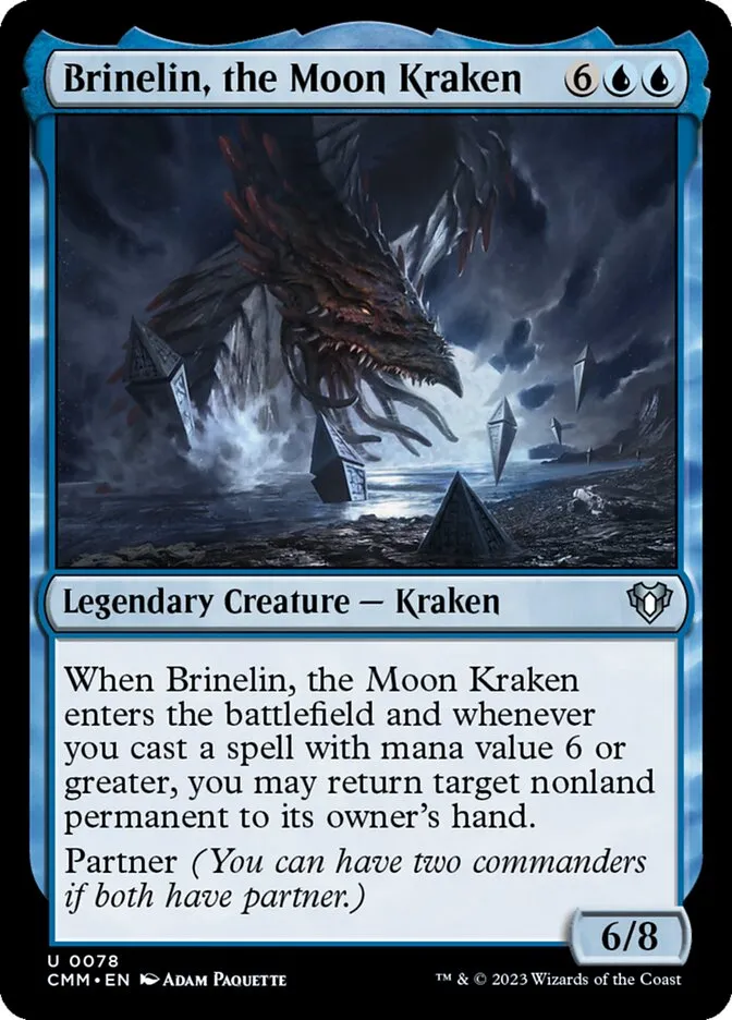 2023 Commander Masters Brinelin, the Moon Kraken #78 uncommon card image
