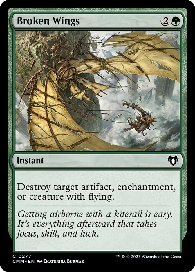 2023 Commander Masters Broken Wings common #277 common card image